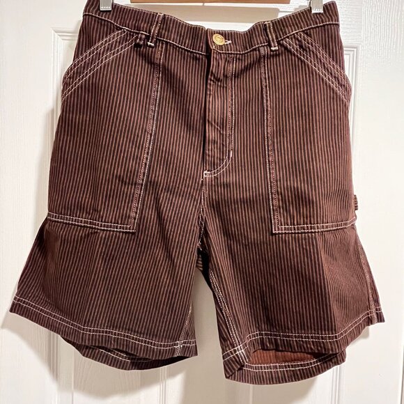 Big Bud Press Carpenter Shorts Railroad Stripe NEW, M - Picture 5 of 6